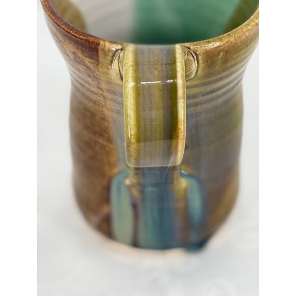 Greenhill Pottery Handmade‎ Multicolor Pottery Mug 12 Oz Made in North Carolina - Picture 4 of 7